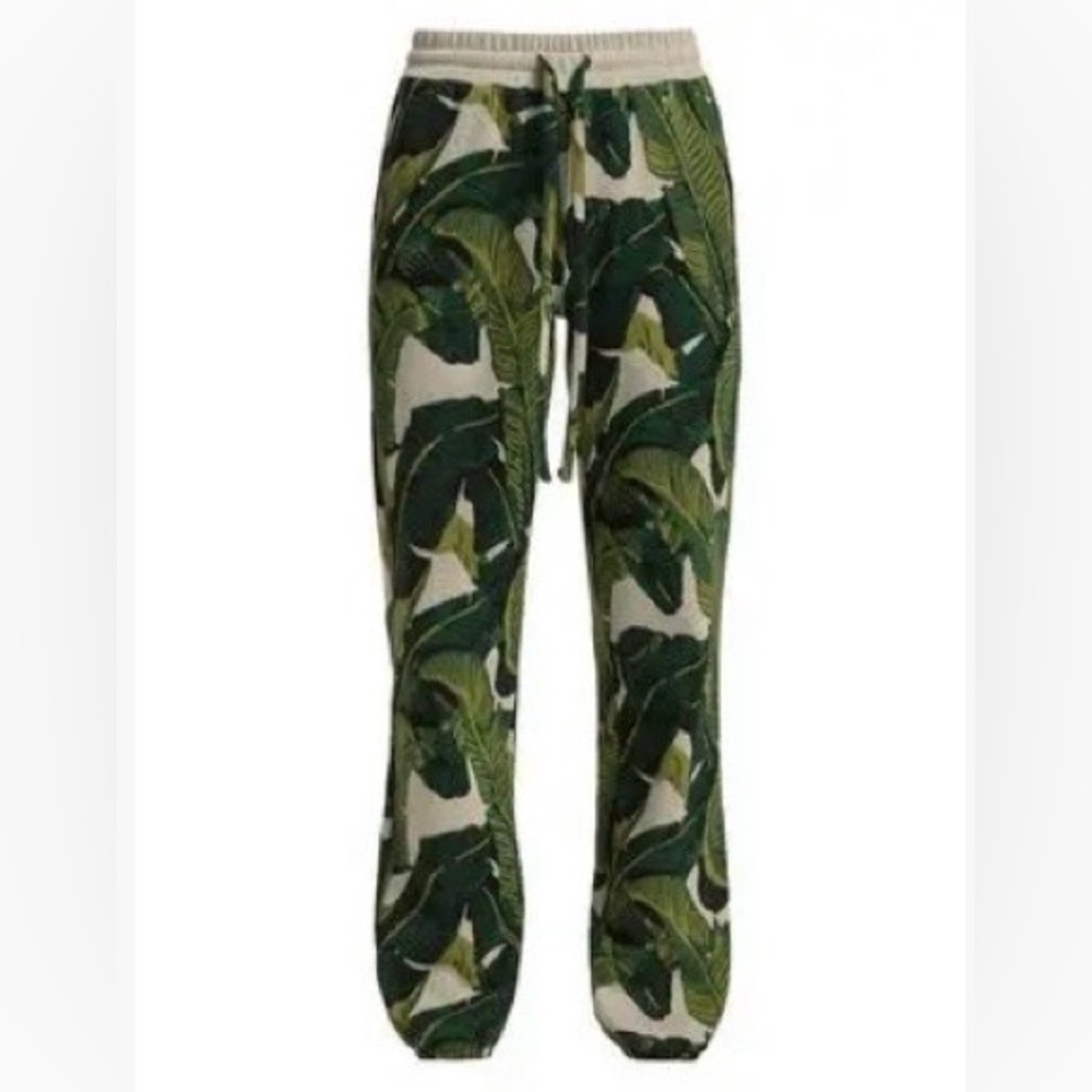 NWT Twenty Montreal Banana Leaf Print Women's Joggers - Picture 2 of 6